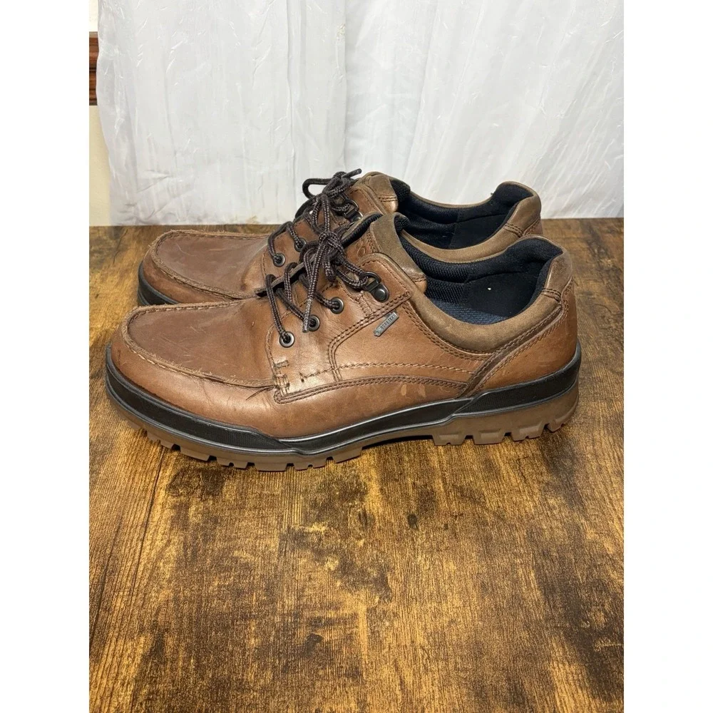 Men's ECCO Gortex 'Track 6 GTX Low' Brown Leather  Size US 10 / 10.5 EUR 44‎